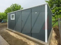 Domek ogrodowy narzędziowy grafit 5m x 3m spad dachu do tyłu