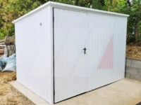 Domek ogrodowy narzędziowy spad dachu na tył 2.5m x 2m biały