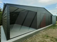 Garaż blaszany 9m x 6m pomieszczenie gospodarcze 2m x 6m