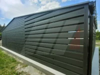 Garaż blaszany 9m x 6m pomieszczenie gospodarcze 2m x 6m