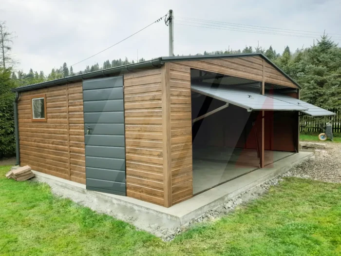 Garaż blaszany dwustanowiskowy winchester 6.5m x 6m dwuspad