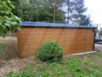 Garaż blaszany podwójny dwuspadowy 6m x 6m multigloss
