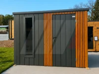 Domek Narzędziowy Premium 2.75 x 2.35 m – Antracyt + Lamele