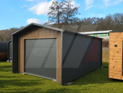 Garaż Premium z bramą segmentową 4m x 5.5m Antracyt, Lamele