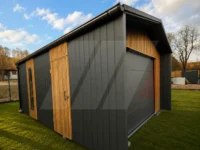 Garaż Premium z bramą segmentową 4m x 5.5m Antracyt, Lamele