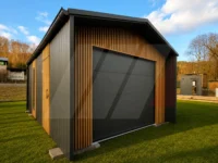 Garaż Premium z bramą segmentową 4m x 5.5m Antracyt, Lamele